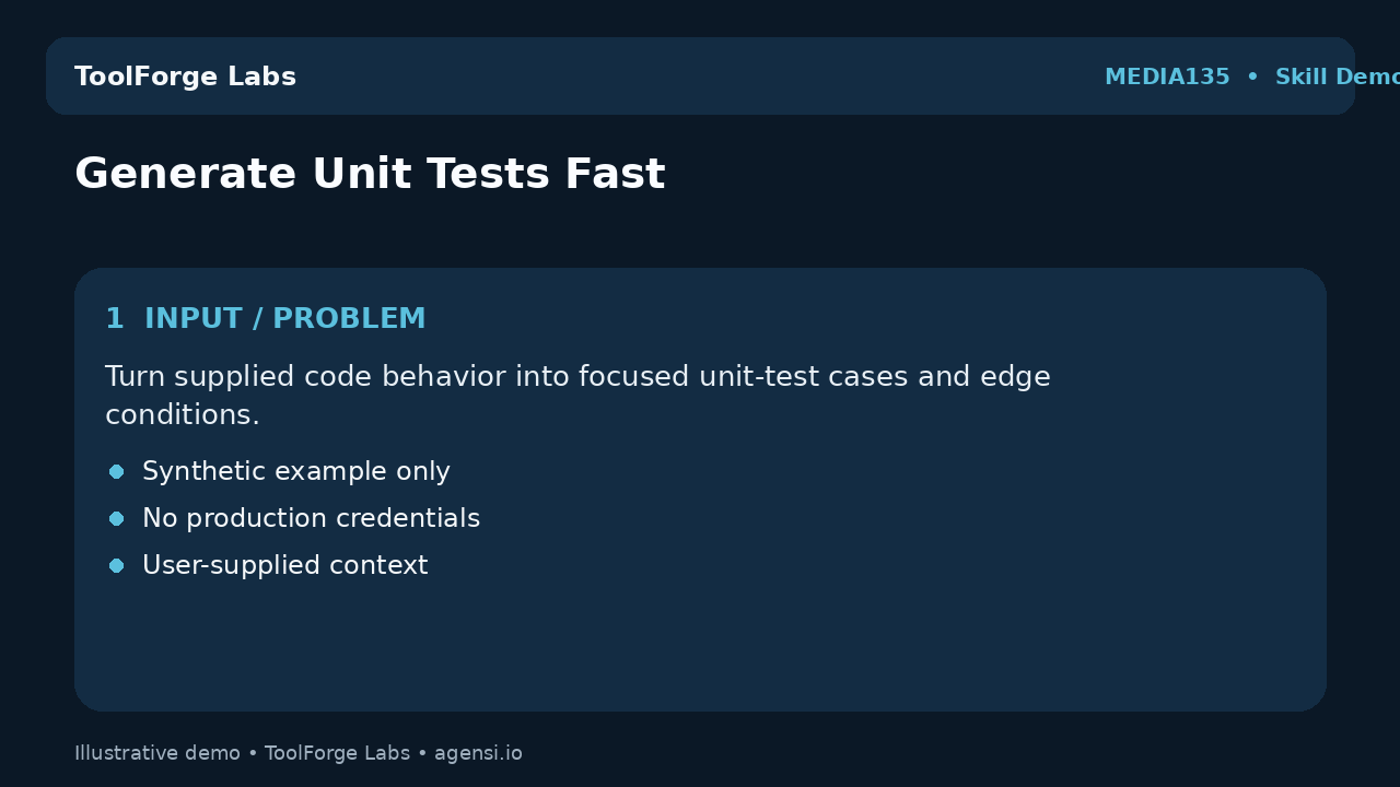 Generate Unit Tests Fast screenshot 1