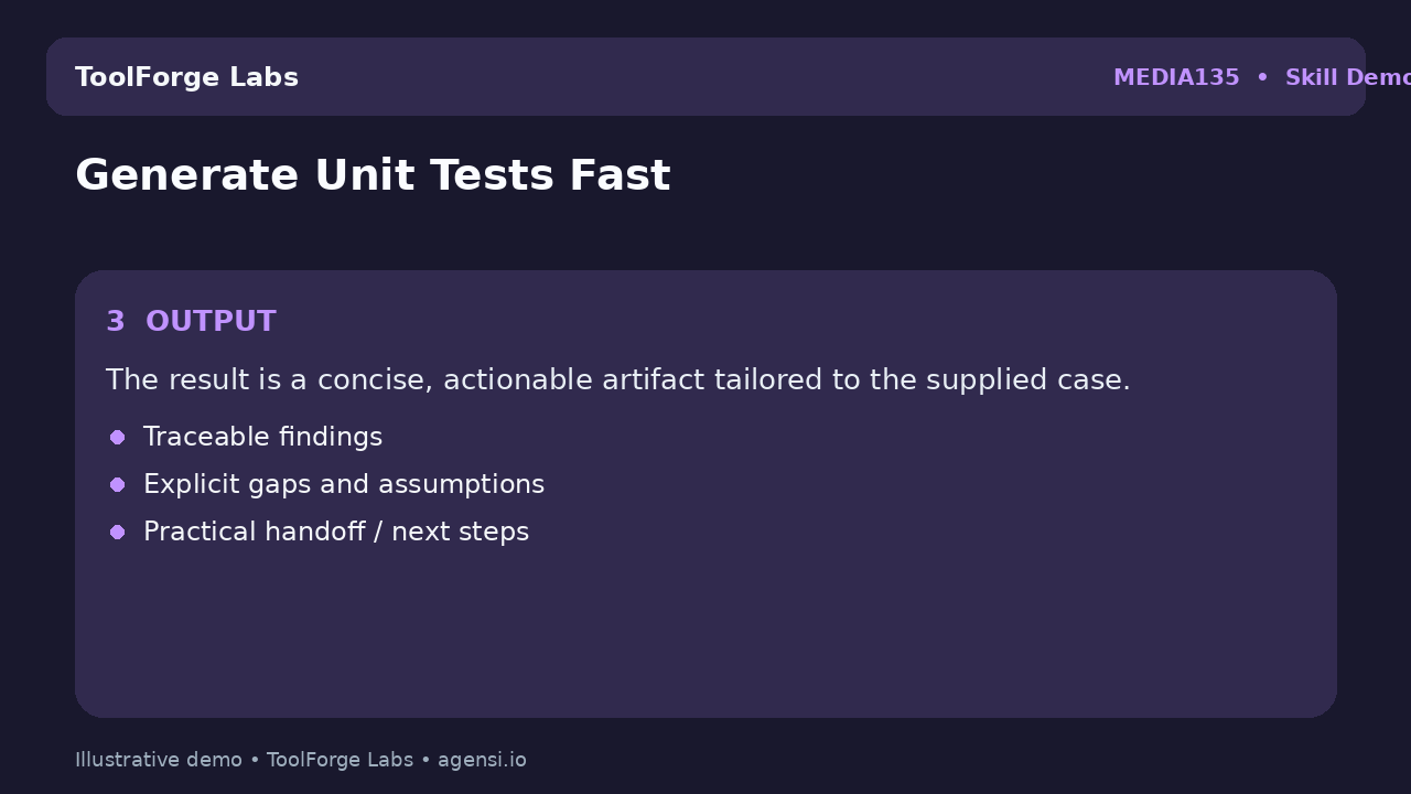 Generate Unit Tests Fast screenshot 3