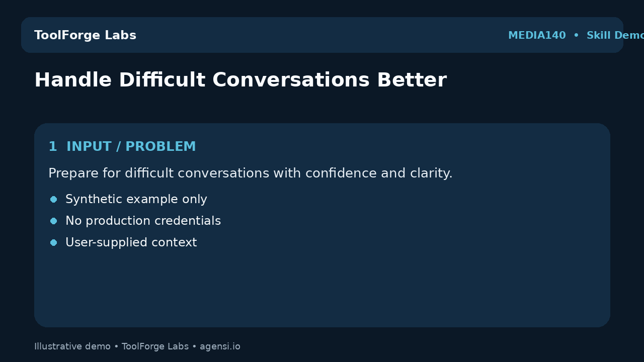 Handle Difficult Conversations Better screenshot 1