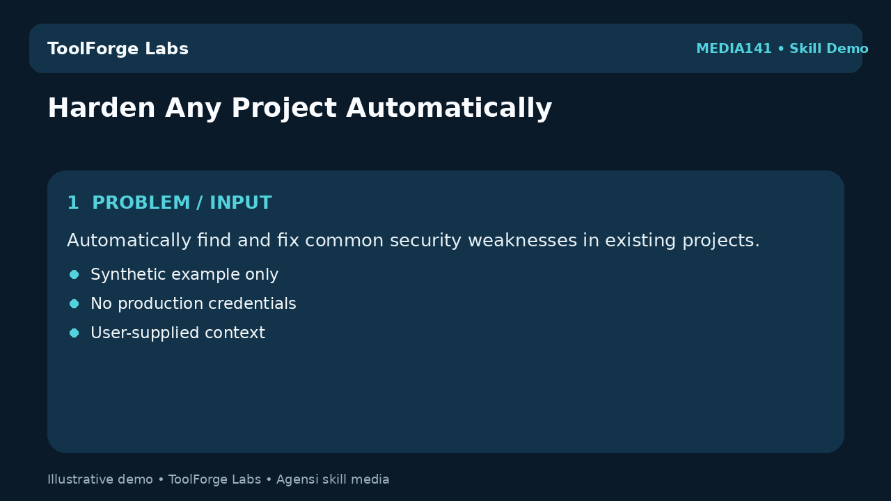 Harden Any Project Automatically screenshot 4