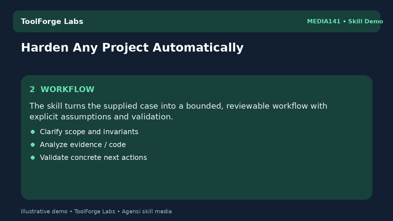 Harden Any Project Automatically screenshot 5