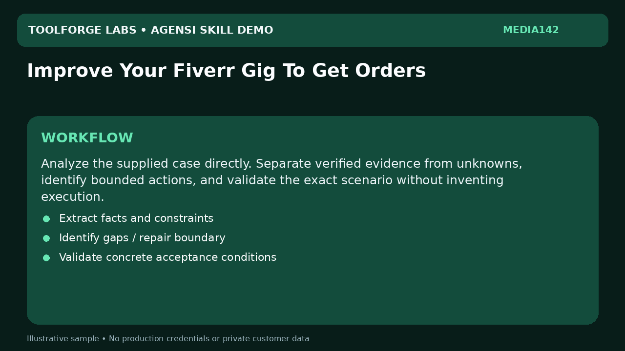 Improve Your Fiverr Gig To Get Orders screenshot 2