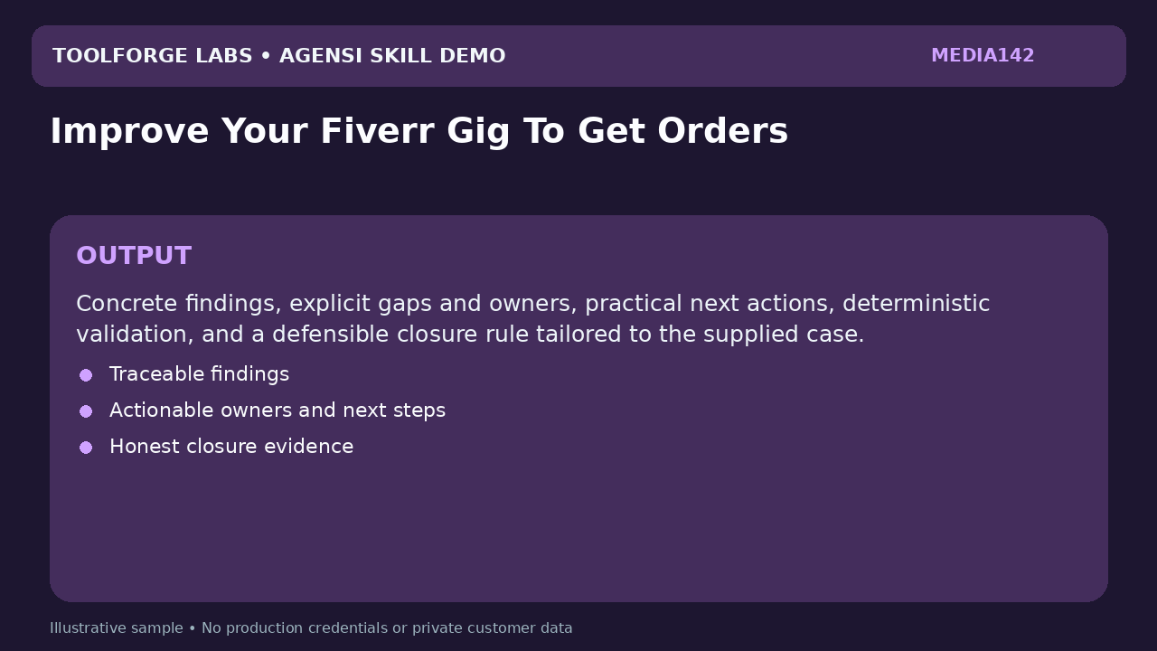 Improve Your Fiverr Gig To Get Orders screenshot 3