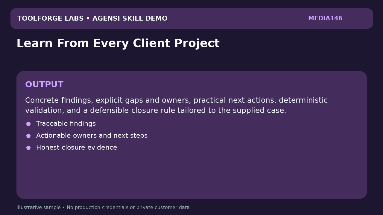 Learn From Every Client Project screenshot 3