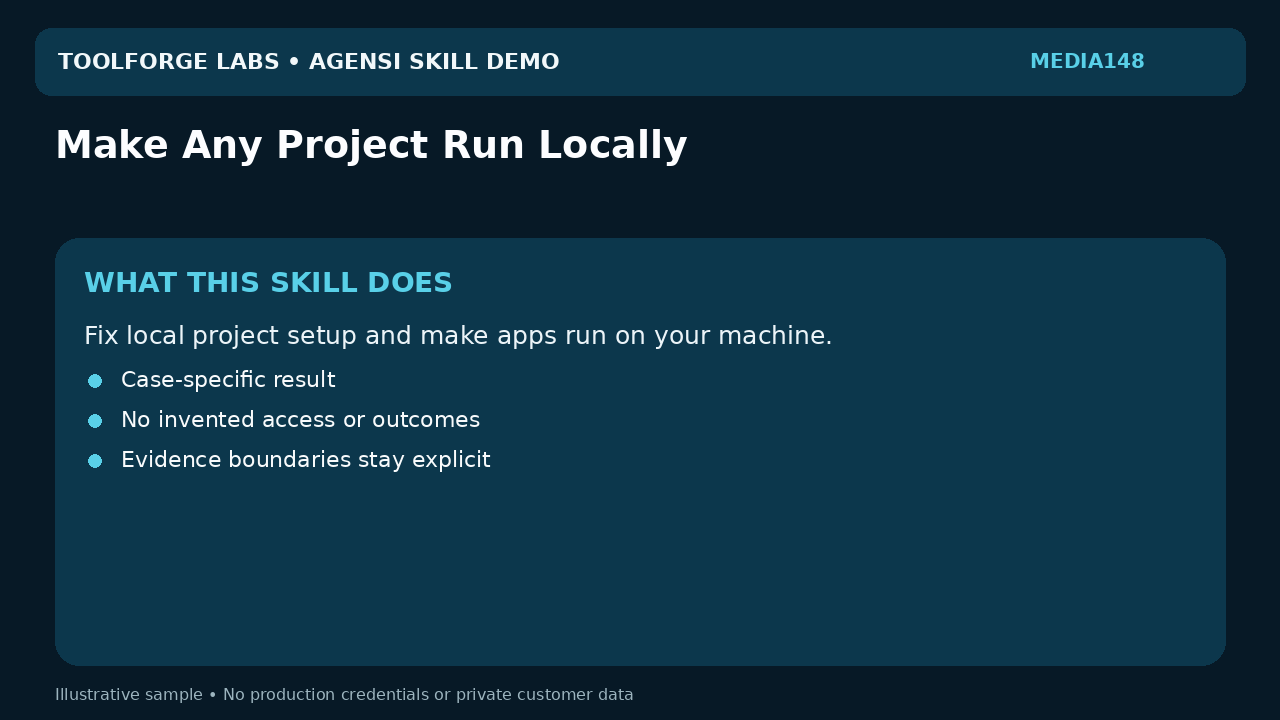 Make Any Project Run Locally screenshot 1