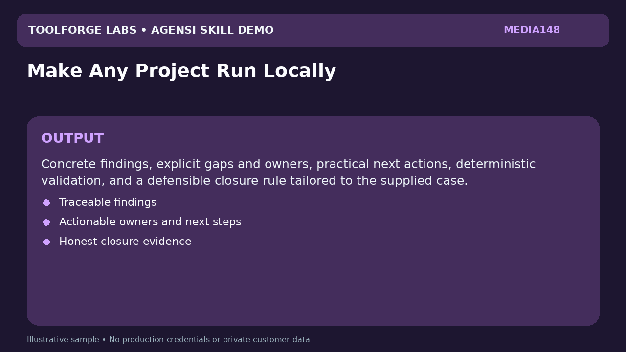 Make Any Project Run Locally screenshot 3