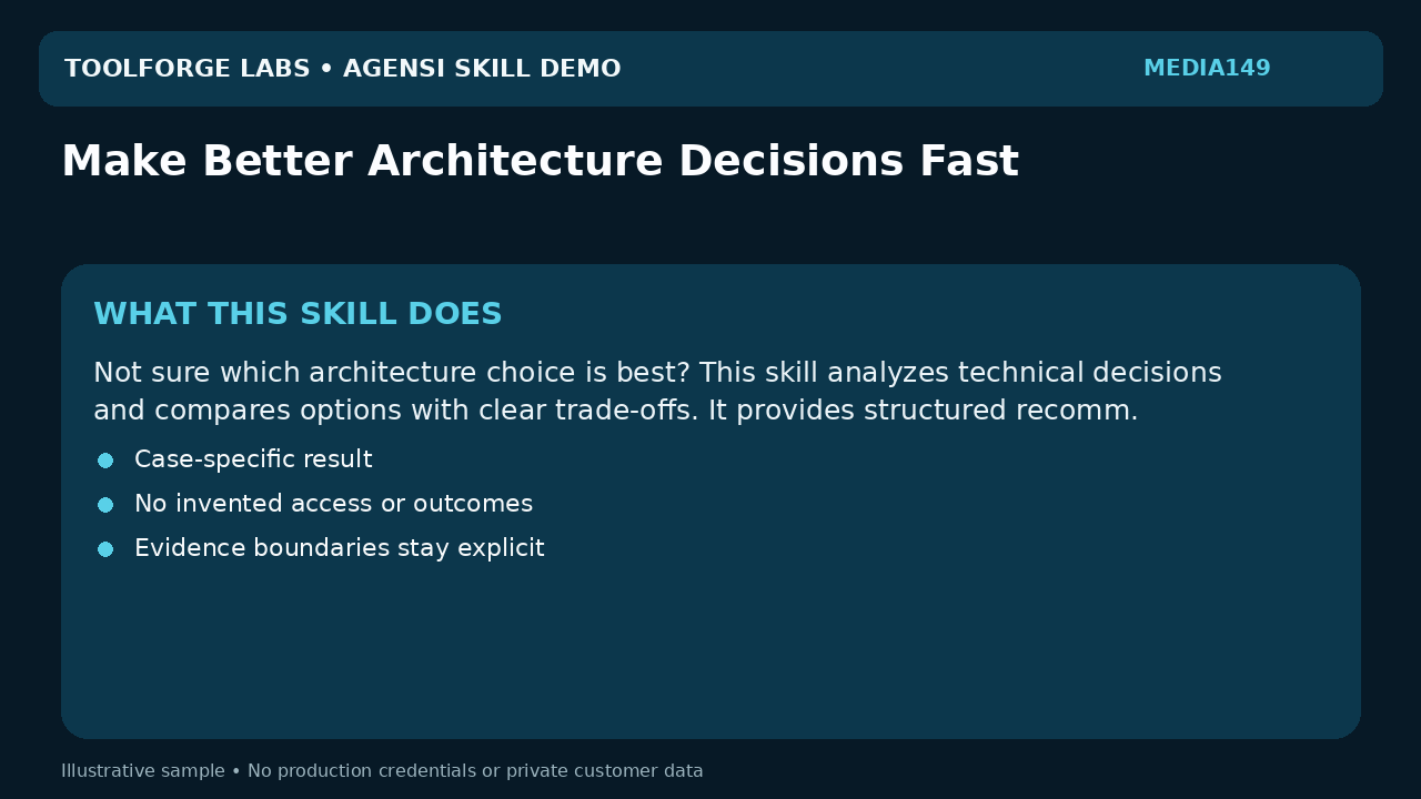Make Better Architecture Decisions Fast screenshot 1