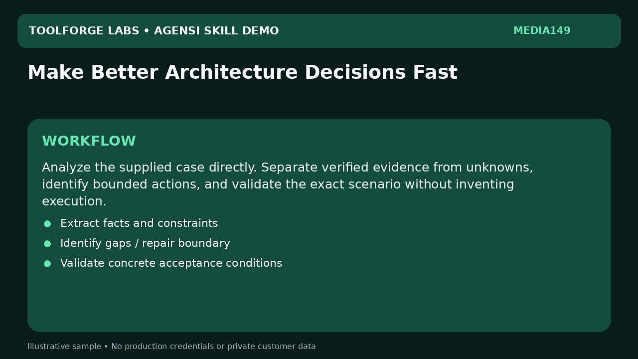 Make Better Architecture Decisions Fast screenshot 2
