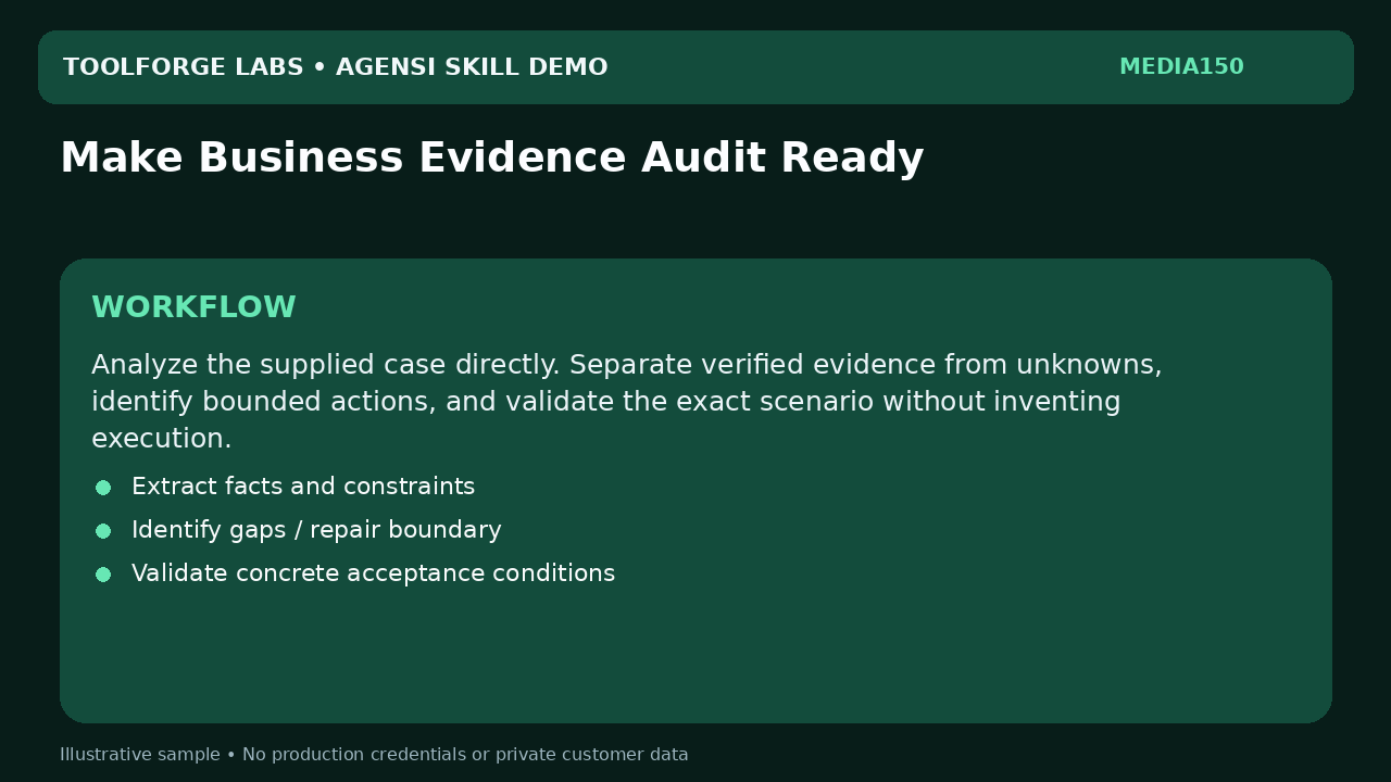 Make Business Evidence Audit Ready screenshot 2