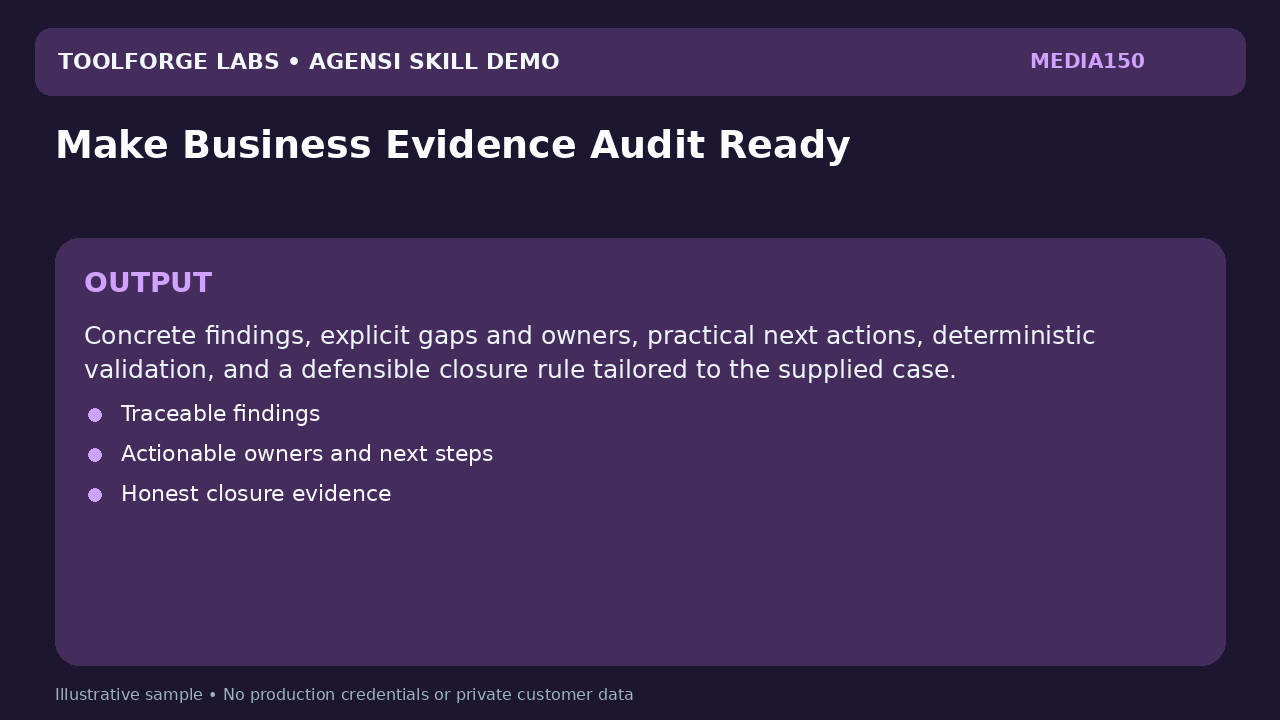 Make Business Evidence Audit Ready screenshot 3