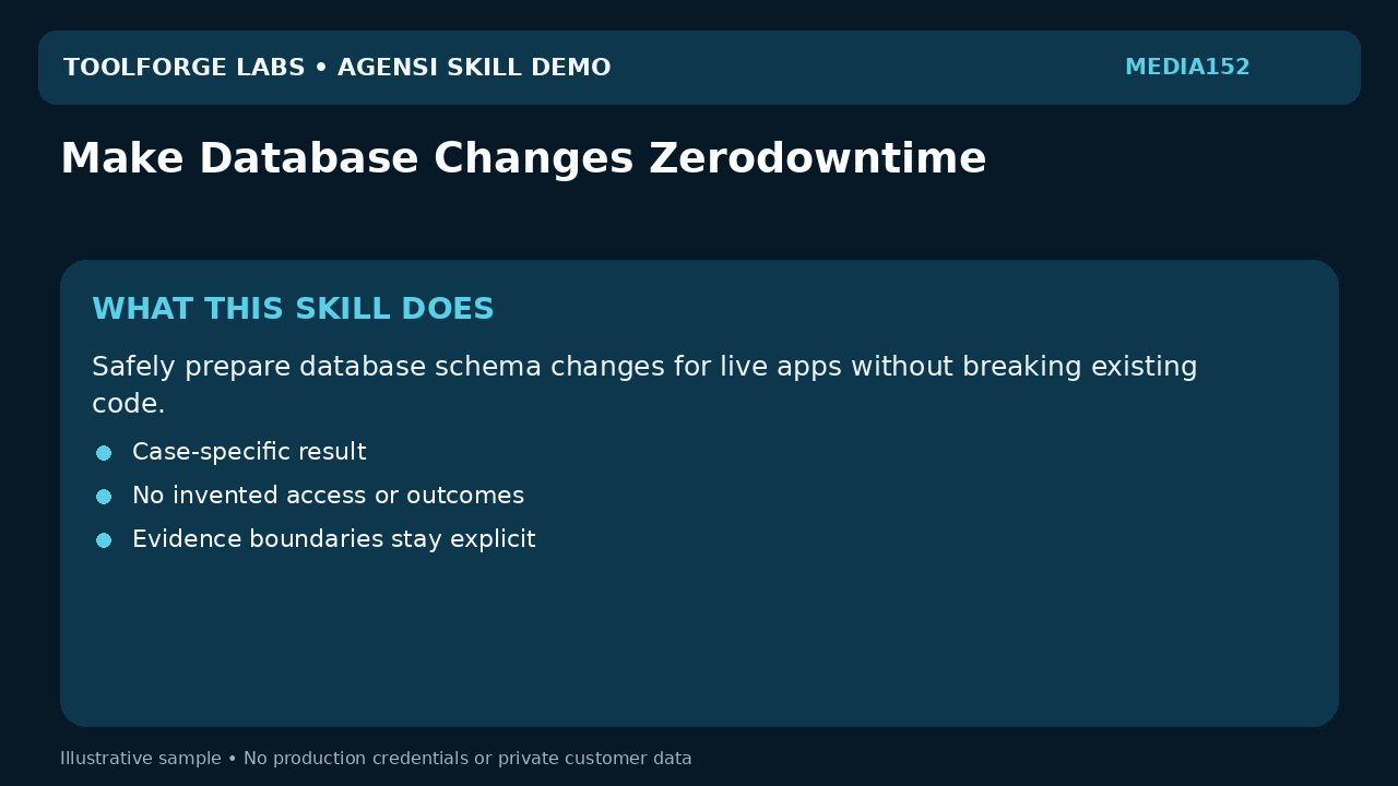 Make Database Changes Zerodowntime screenshot 1