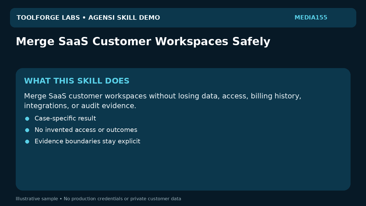 Merge SaaS Customer Workspaces Safely screenshot 1