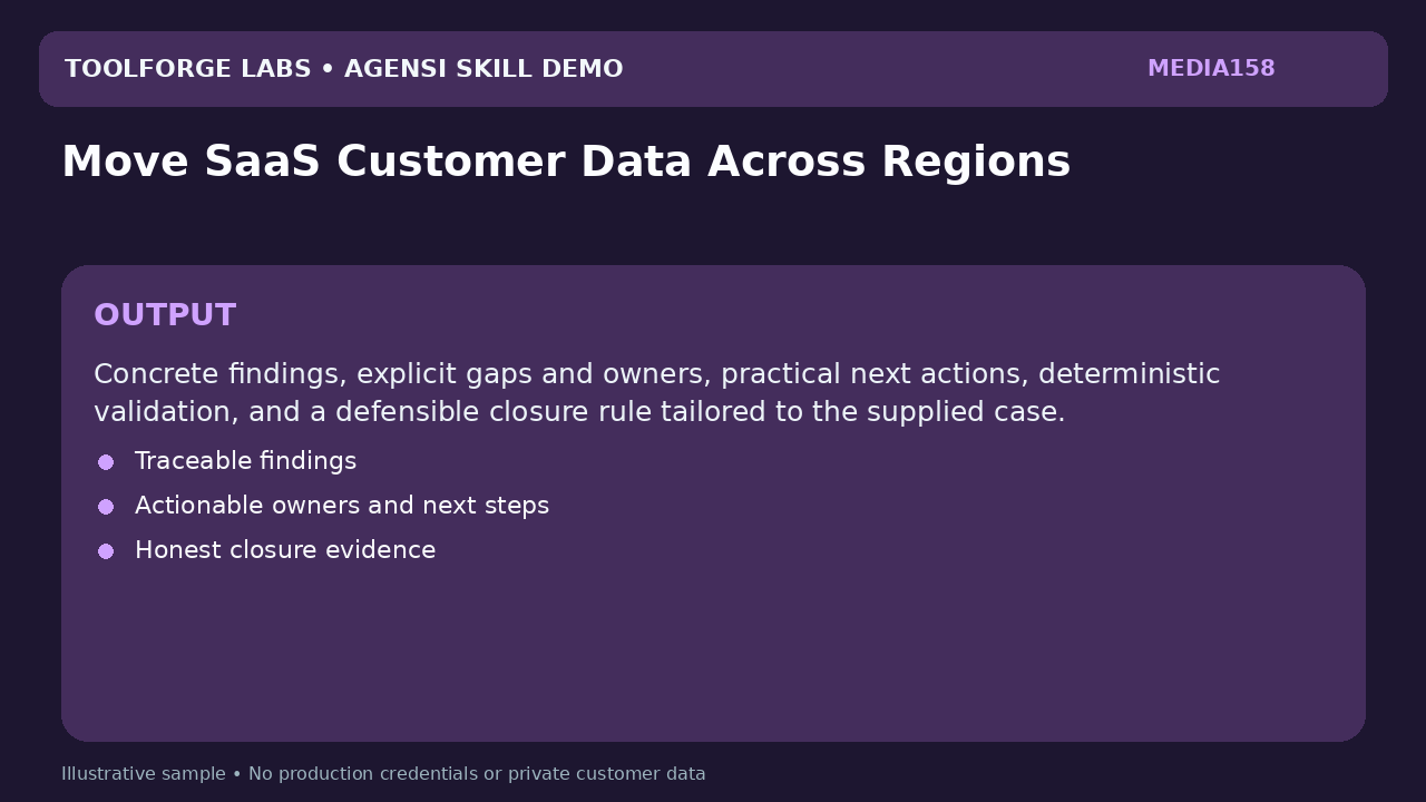 Move SaaS Customer Data Across Regions screenshot 3
