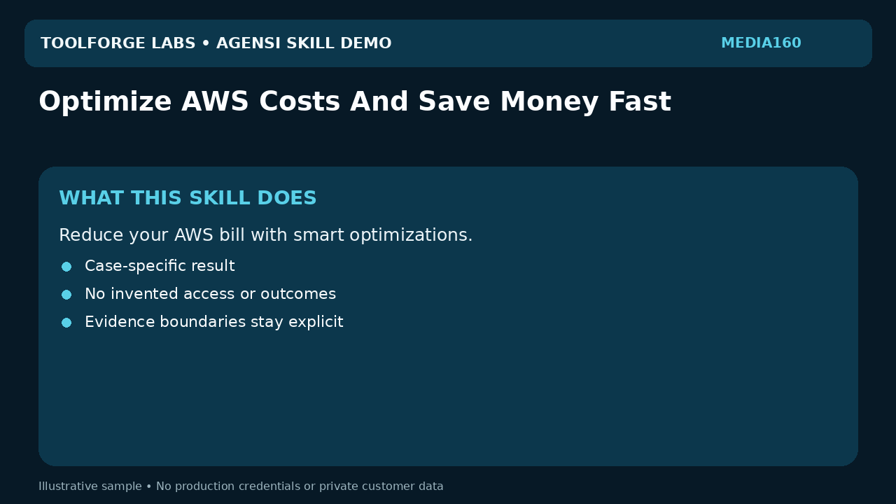 Optimize AWS Costs And Save Money Fast screenshot 1