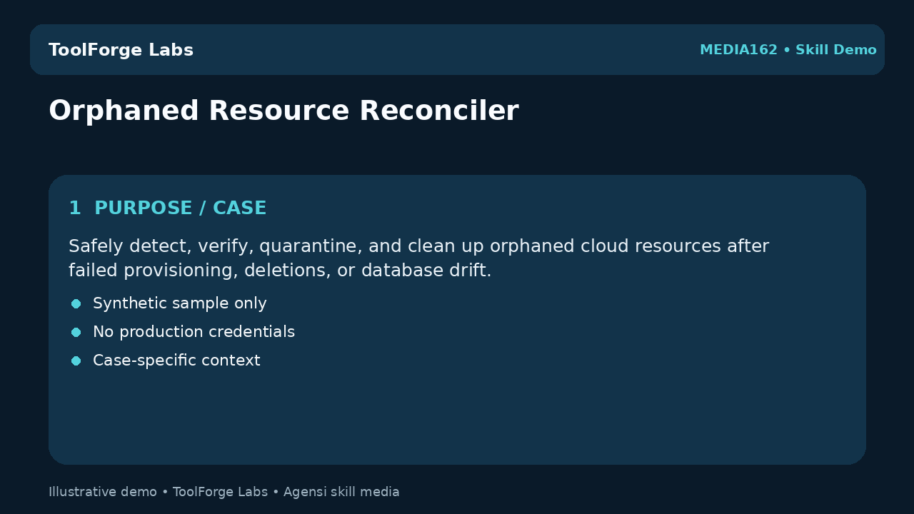 Orphaned Resource Reconciler screenshot 1