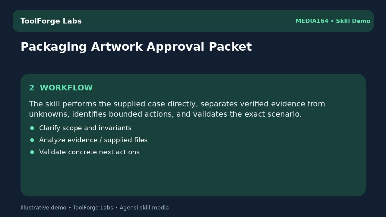 Packaging Artwork Approval Packet screenshot 2