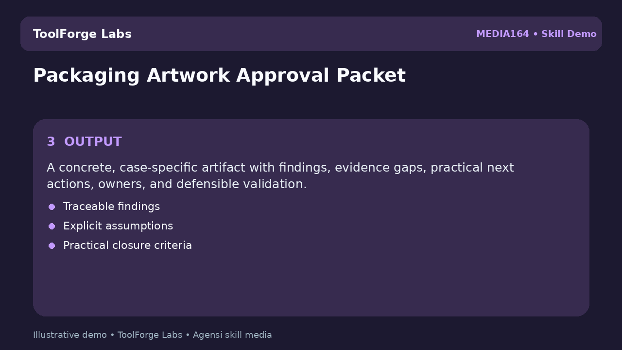 Packaging Artwork Approval Packet screenshot 3