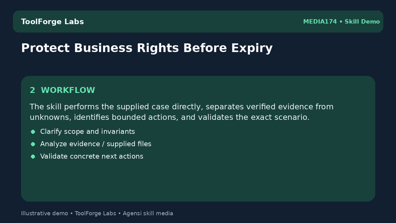 Protect Business Rights Before Expiry screenshot 2