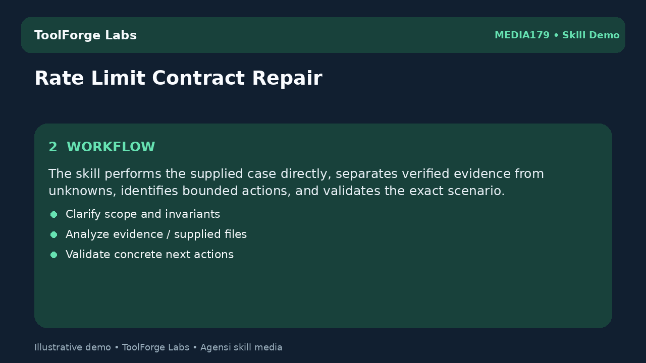 Rate Limit Contract Repair screenshot 2