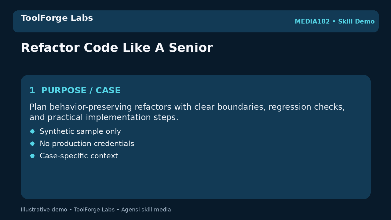 Refactor Code Like A Senior screenshot 1
