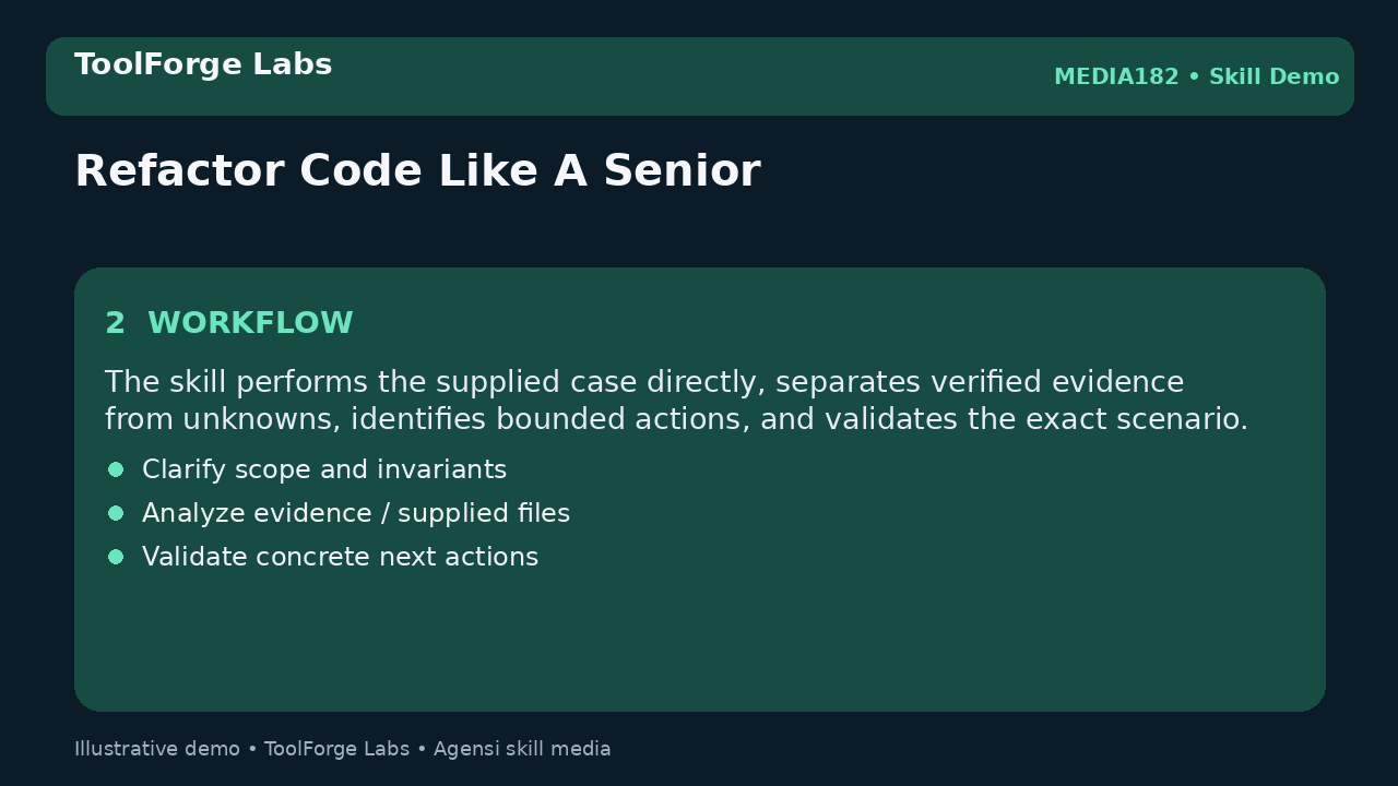 Refactor Code Like A Senior screenshot 2