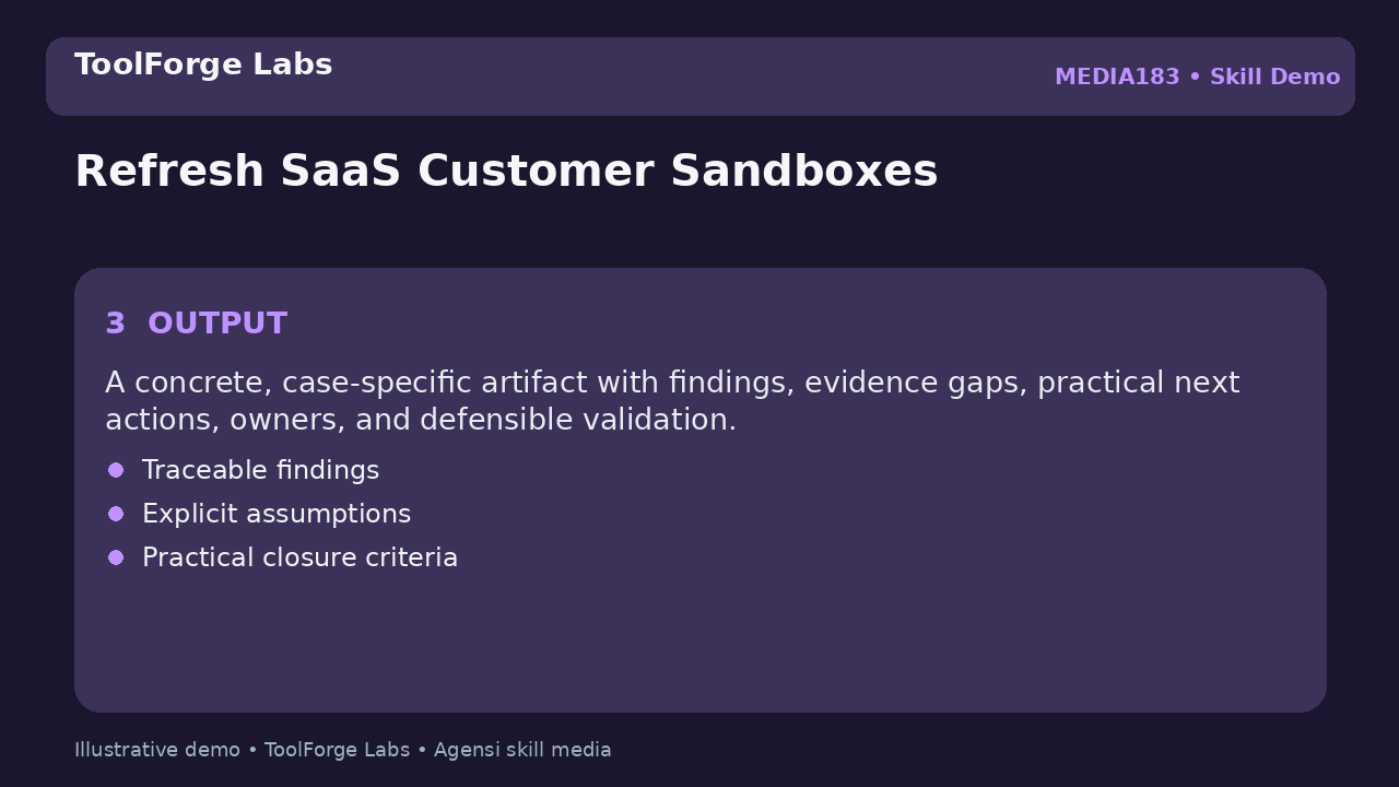 Refresh SaaS Customer Sandboxes screenshot 3
