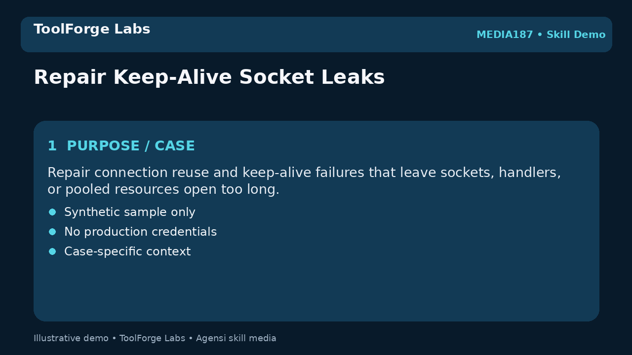 Repair Keep-Alive Socket Leaks screenshot 1