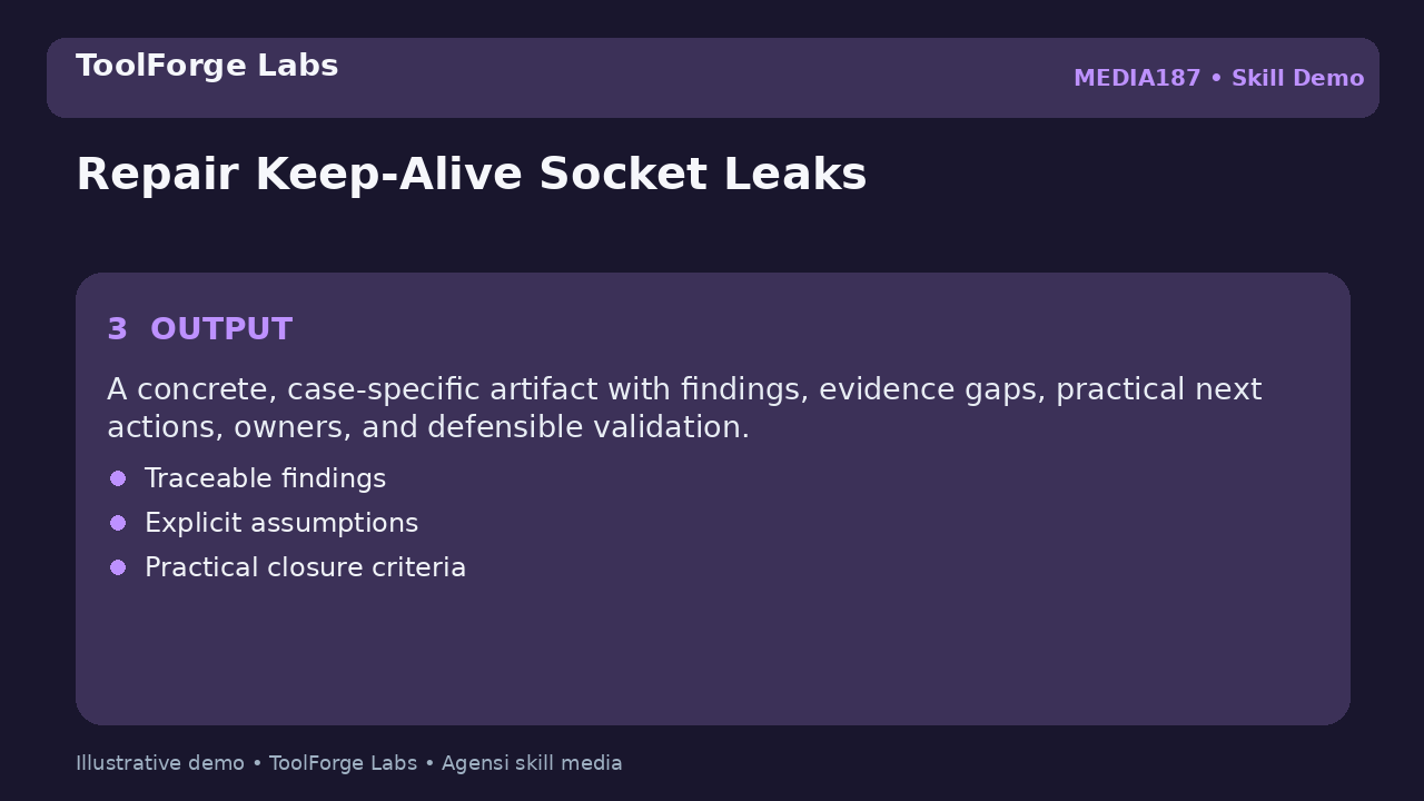 Repair Keep-Alive Socket Leaks screenshot 3