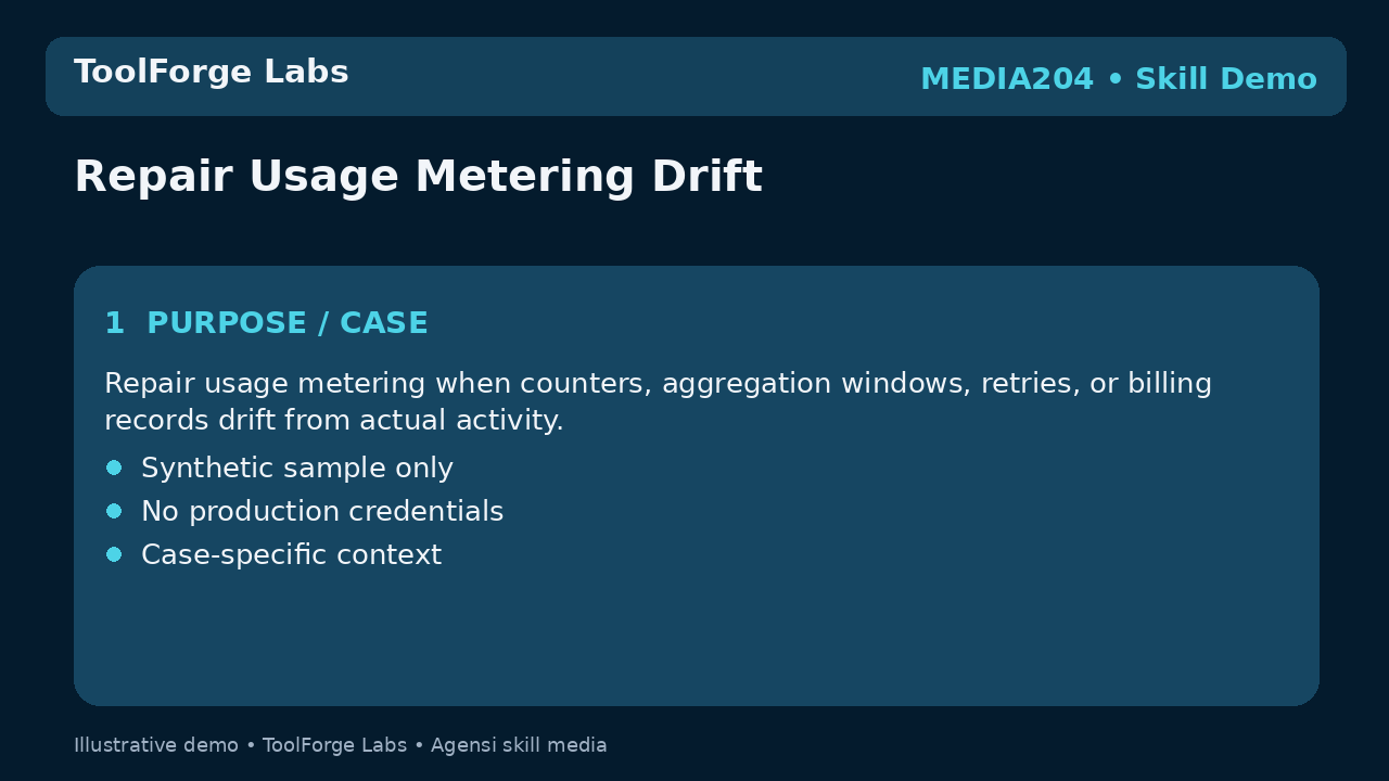 Repair Usage Metering Drift screenshot 1