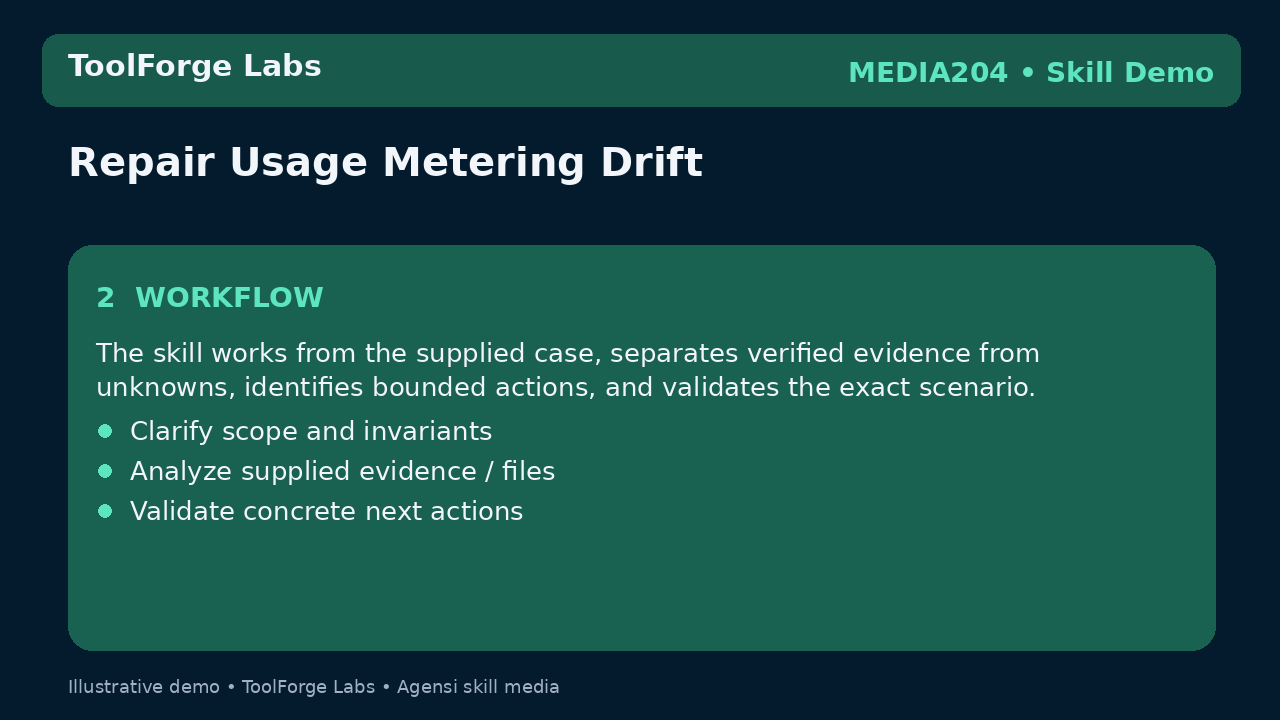 Repair Usage Metering Drift screenshot 2