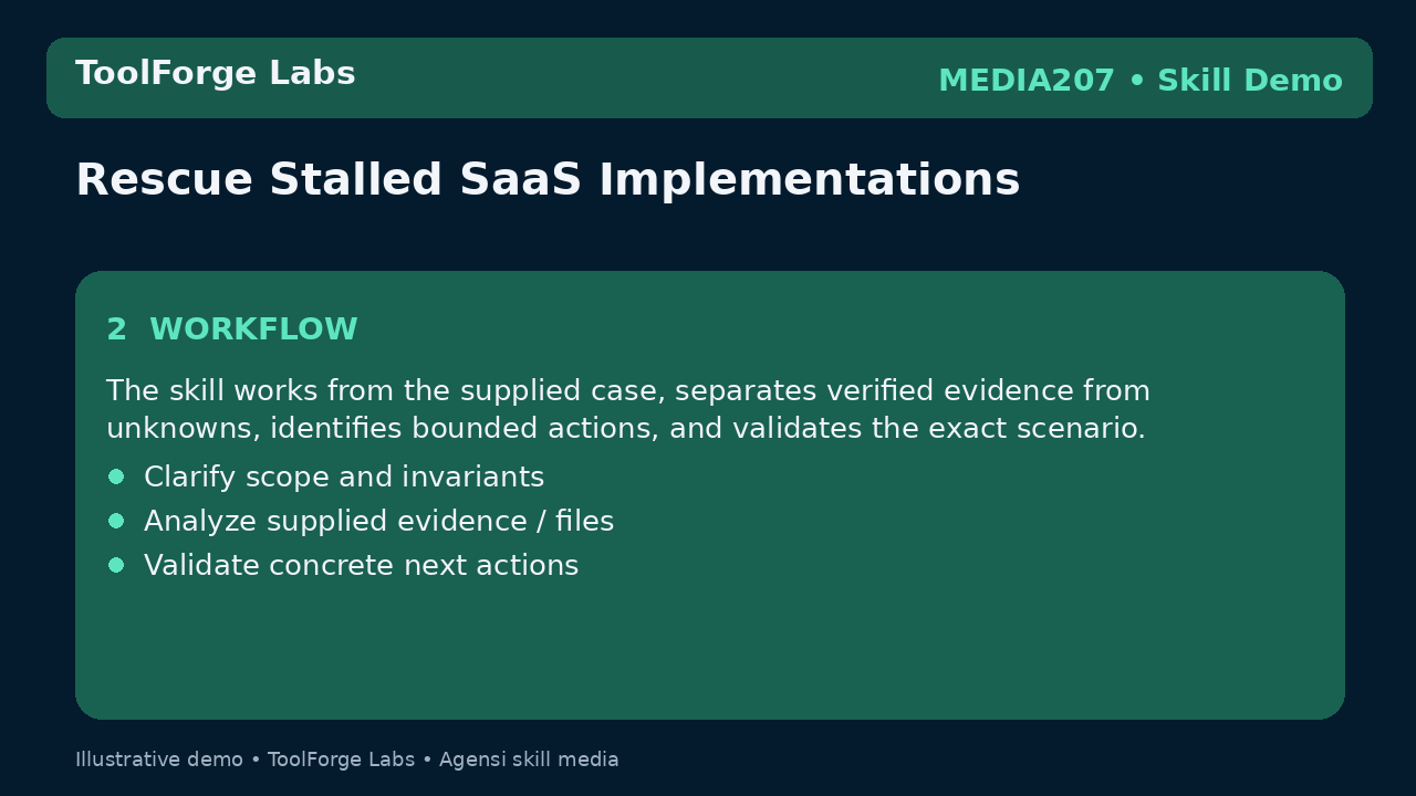Rescue Stalled SaaS Implementations screenshot 2