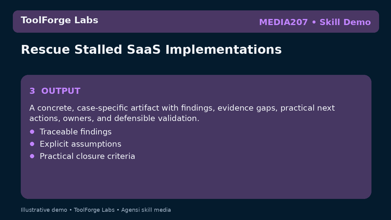 Rescue Stalled SaaS Implementations screenshot 3