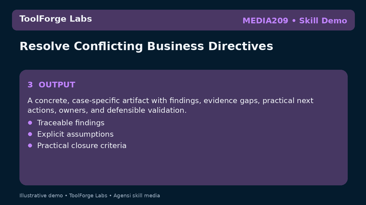 Resolve Conflicting Business Directives screenshot 3