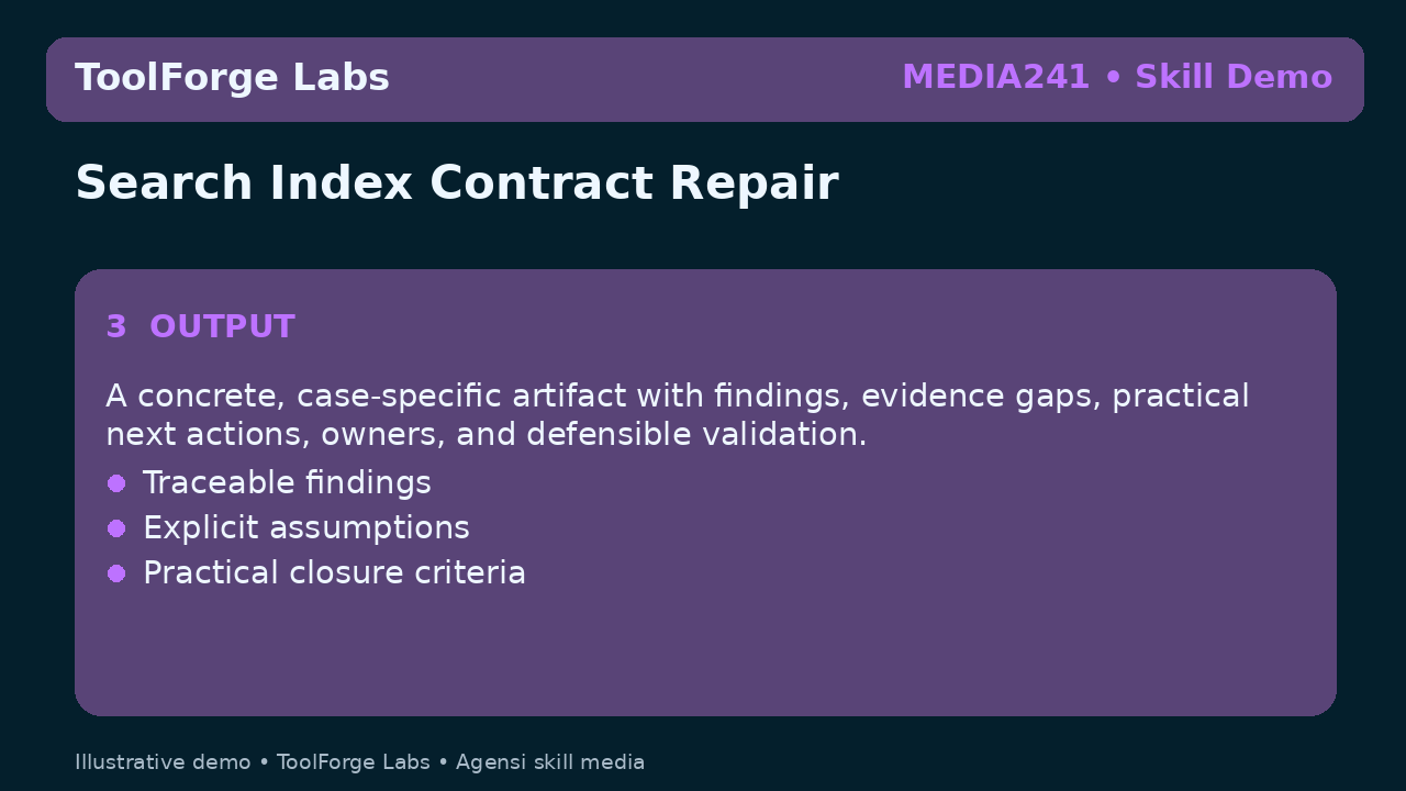 Search Index Contract Repair screenshot 3