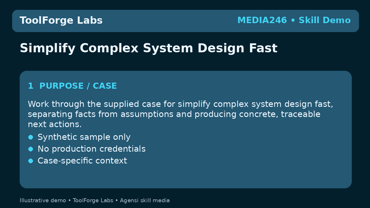 Simplify Complex System Design Fast screenshot 1