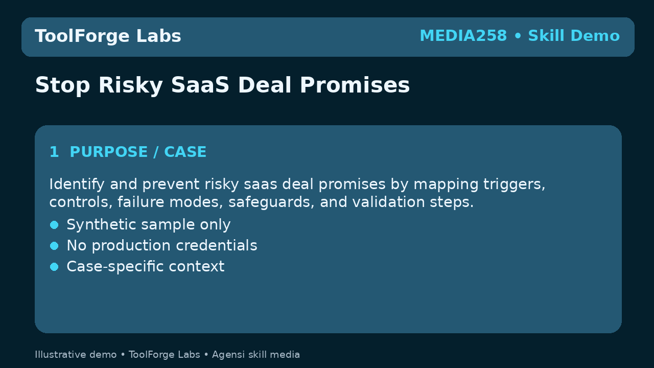 Stop Risky SaaS Deal Promises screenshot 1