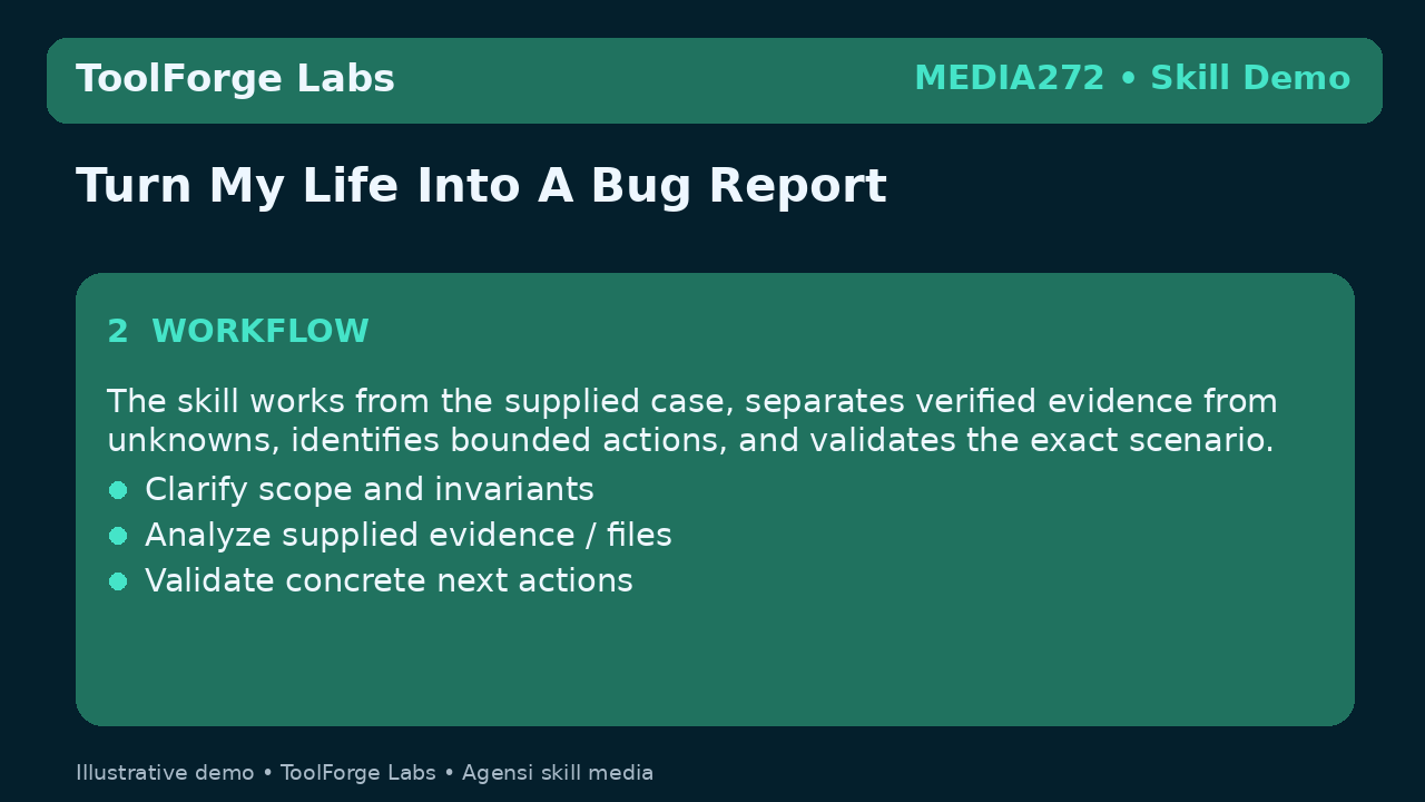 Turn My Life Into A Bug Report screenshot 2
