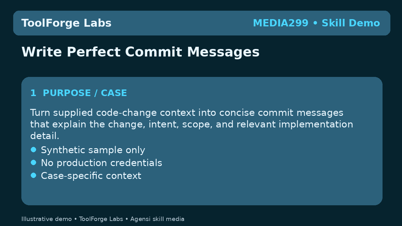 Write Perfect Commit Messages screenshot 1