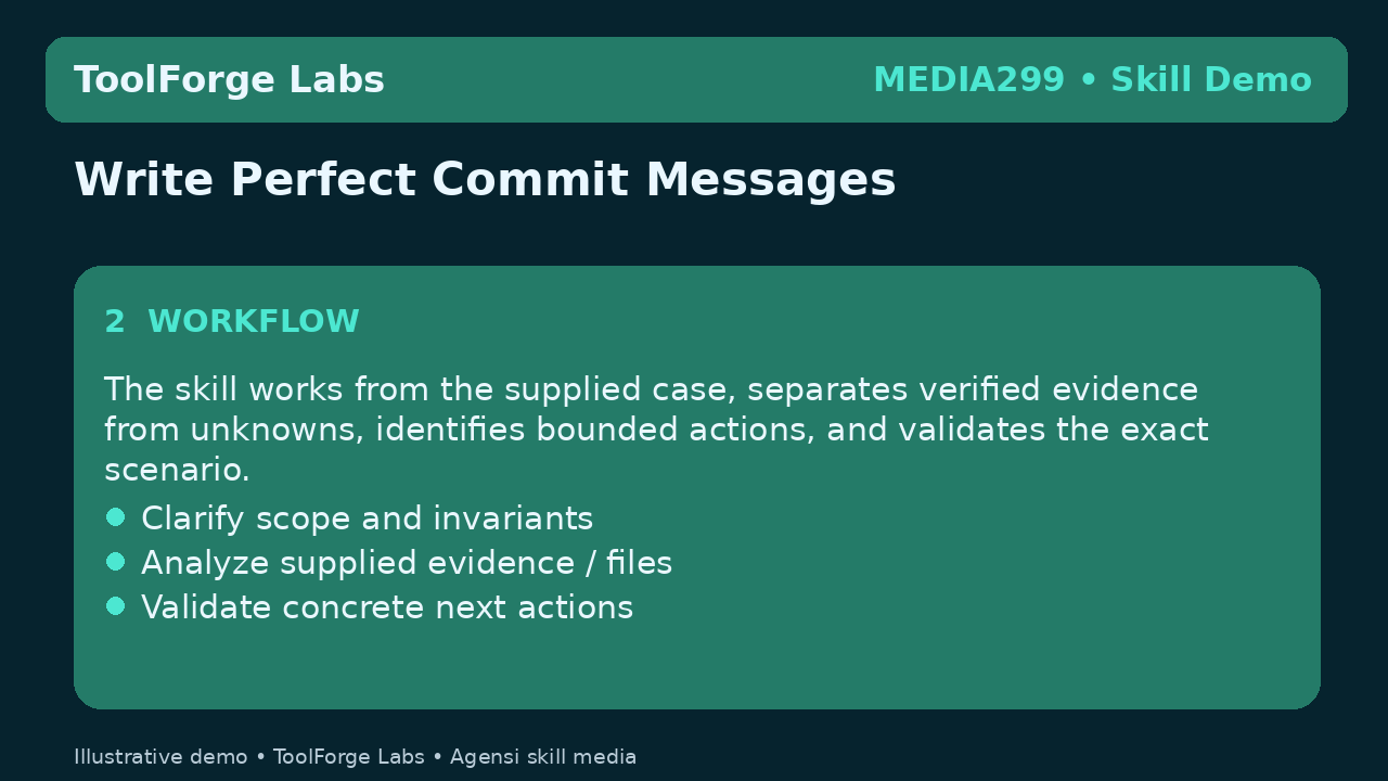 Write Perfect Commit Messages screenshot 2