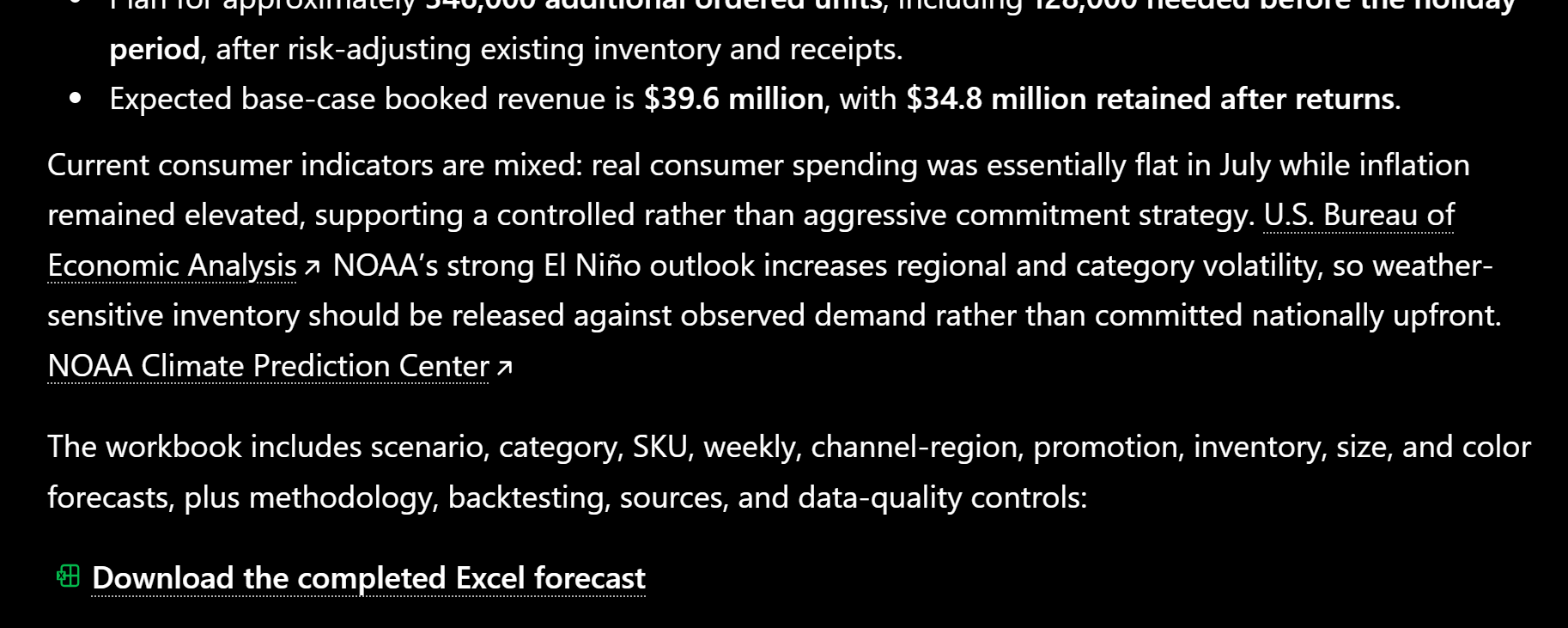 Economic & Business Intelligence preview