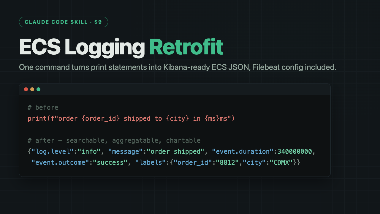 ECS Logging Retrofit preview
