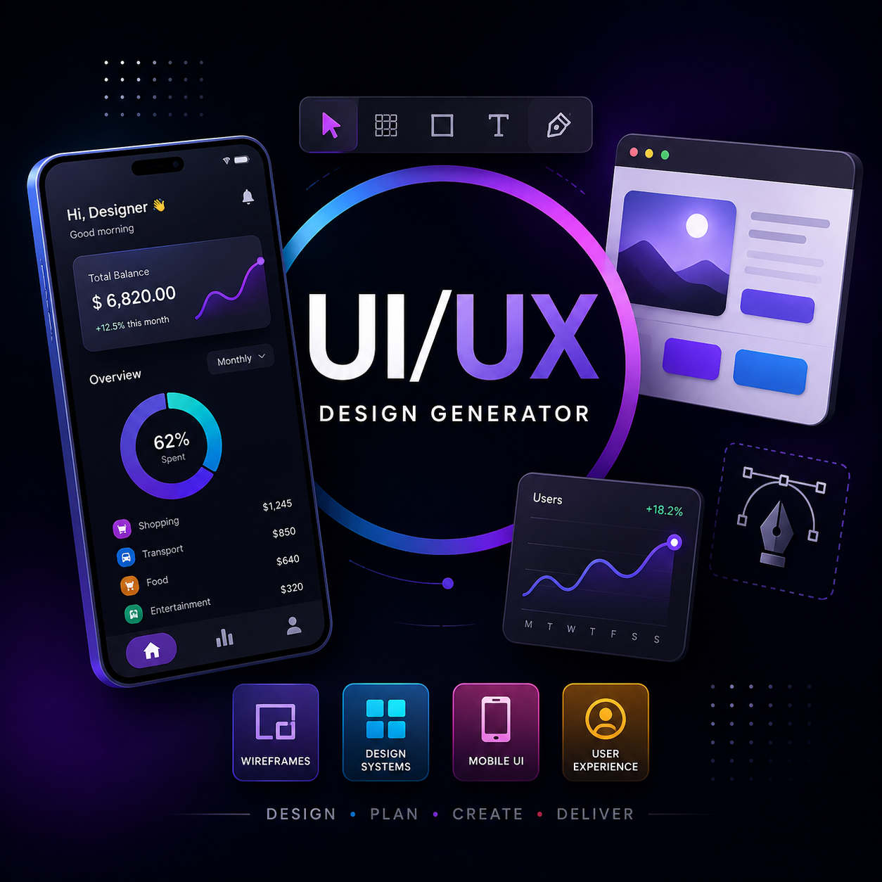 UI/UX Graphic Design Generator