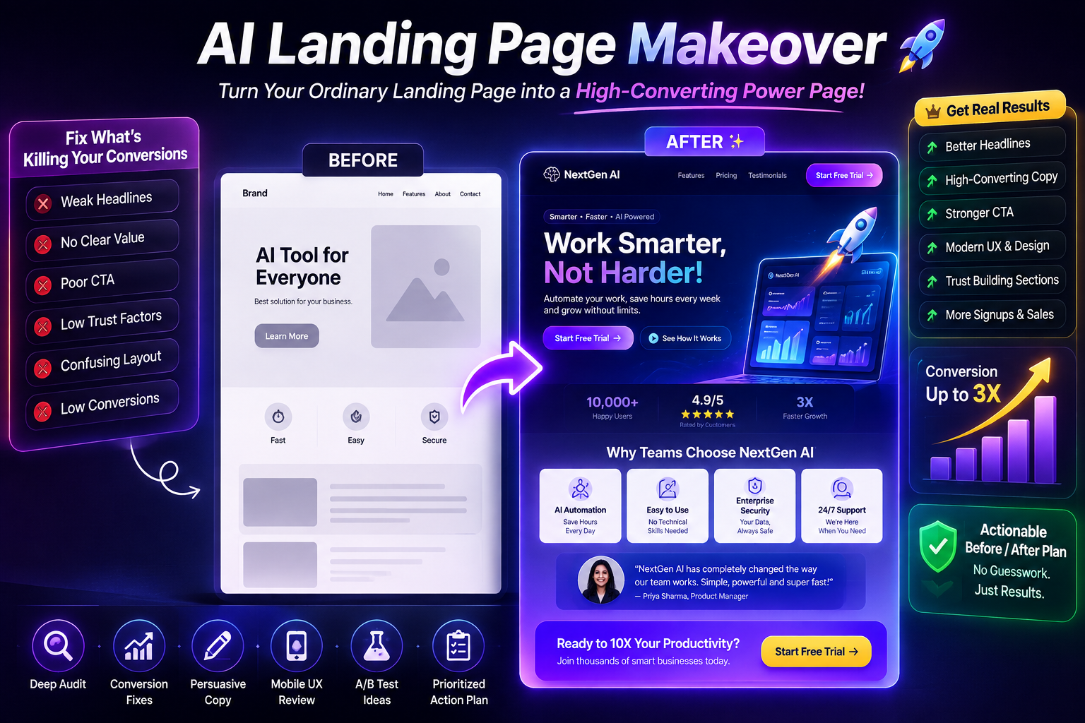 AI Landing Page Makeover preview