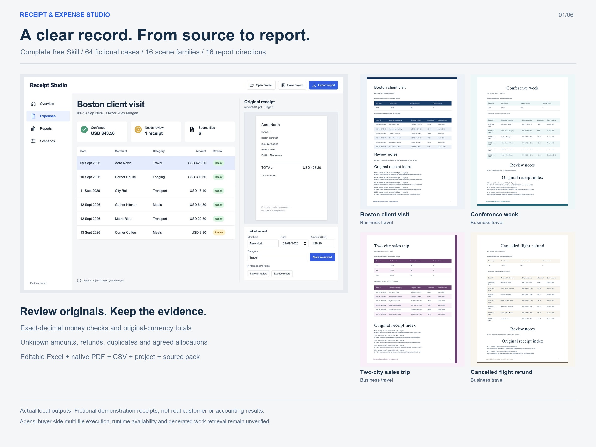 Receipt & Expense Studio preview