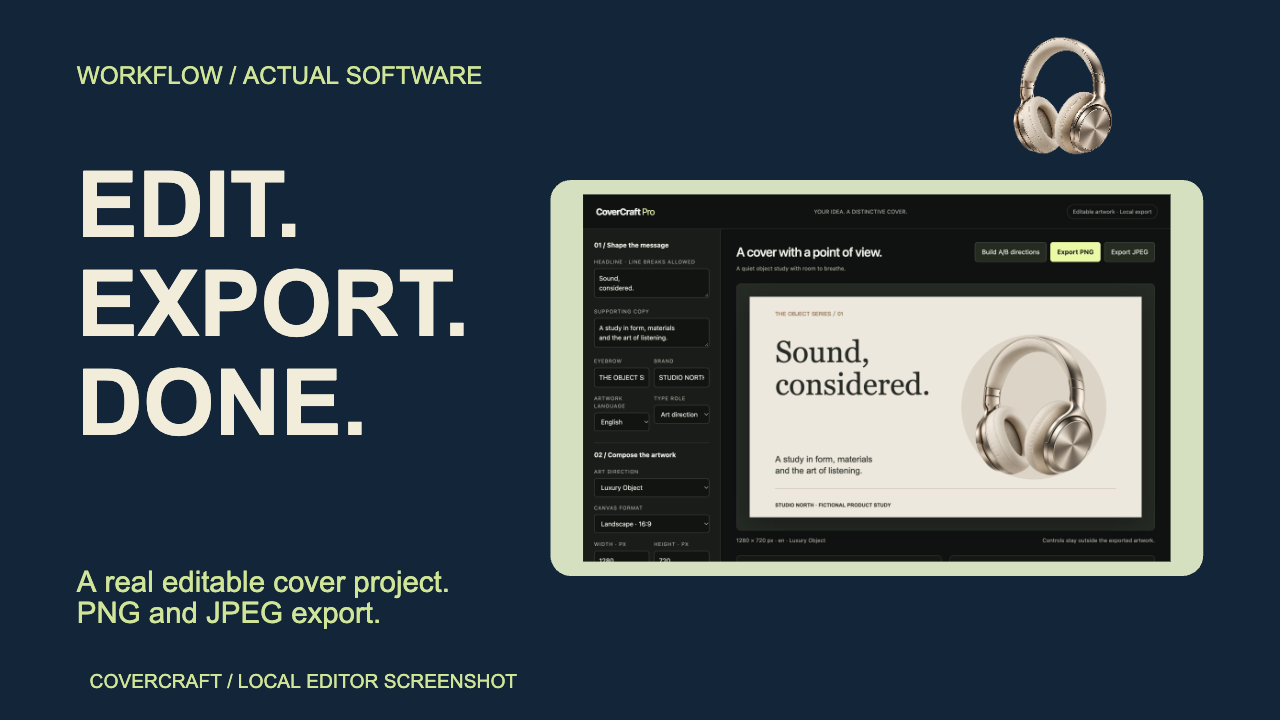 Actual exported software tutorial cover