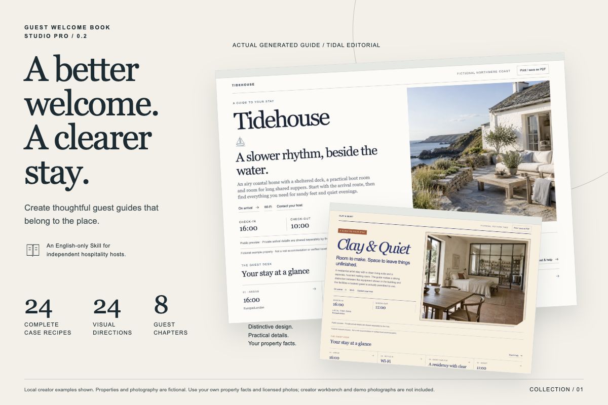 Guest Welcome Book Studio Pro preview