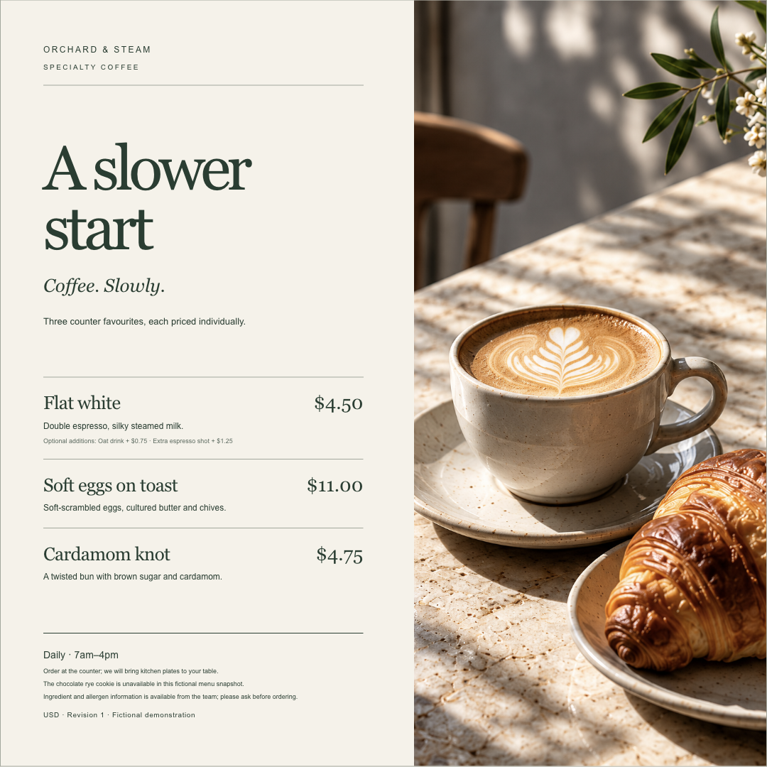Restaurant Menu Studio Pro preview