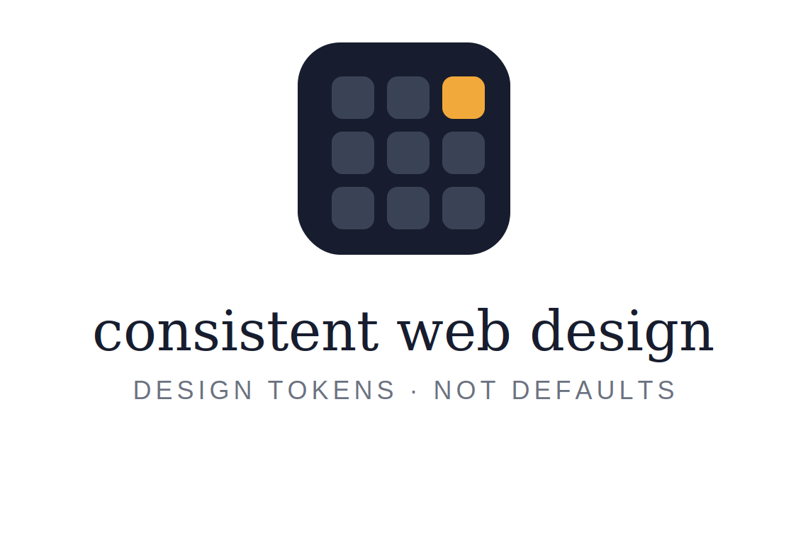 Consistent Web Design