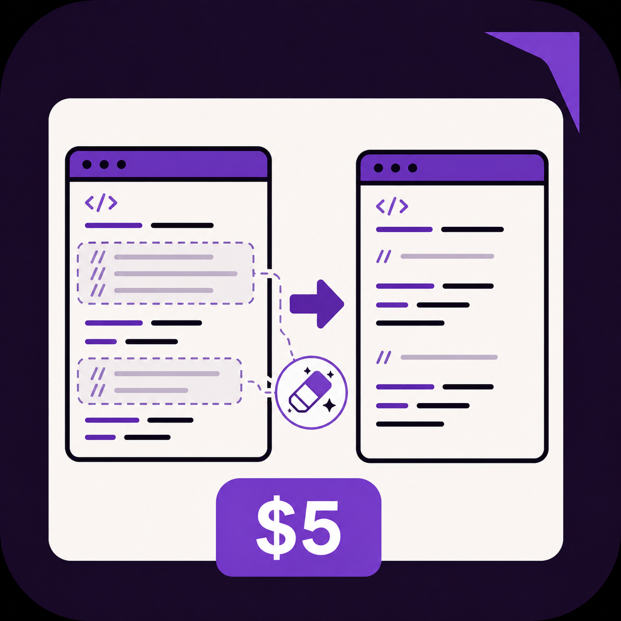 🧹 Code Comment Cleaner