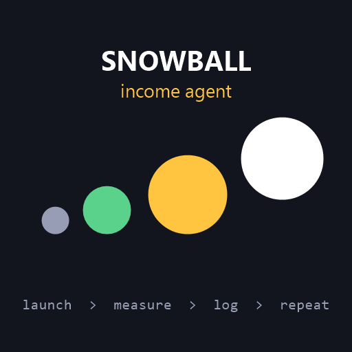 Snowball Income Agent - launch, measure, log, repeat